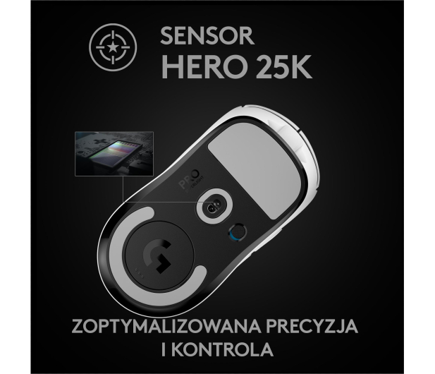 Logitech OUTLET - G PRO X Superlight biały - 1500657 - zdjęcie 10